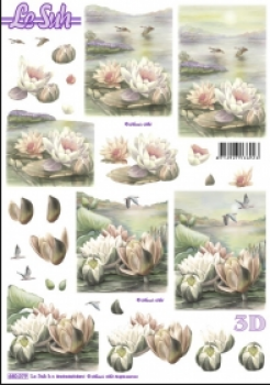 3D Schneidebogen Seerosen